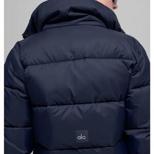 ALO Yoga Black Gold Rush Puffer Jacket